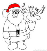 Disegni di Natale da colorare Babbo Natale