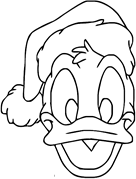 Disegni di Natale Paperino